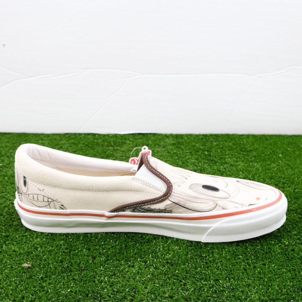JAVIER CALLEJA x VANS VAULT OG Classic Slip-On LX Men's Sneakers Beige US 12 NEW - Picture 3 of 7